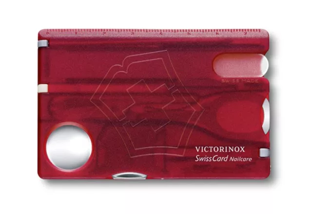 Victorinox | Swiss Card Nailcare | Áttetsző piros