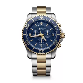   Victorinox | Maverick Chronograph | Férfi karóra | Kék számlap | Bicolor szíj