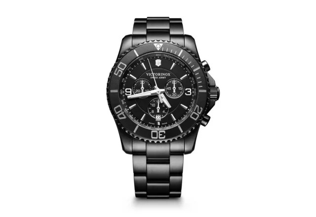 Victorinox | Maverick Chrono Black Edition | Férfi karóra | Fekete számlap | Fekete szíj
