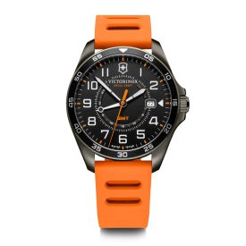   FieldForce Sport GMT 42 | Narancssárga Kaucsuk Szíjjal | Fekete számlappal