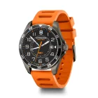 FieldForce Sport GMT 42 | Narancssárga Kaucsuk Szíjjal | Fekete számlappal