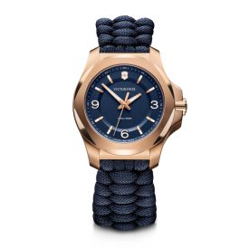   I.N.O.X. V | Női Karóra | Rózsaarany Színű Tok | Kék Számlap | Kék Paracord Szíj