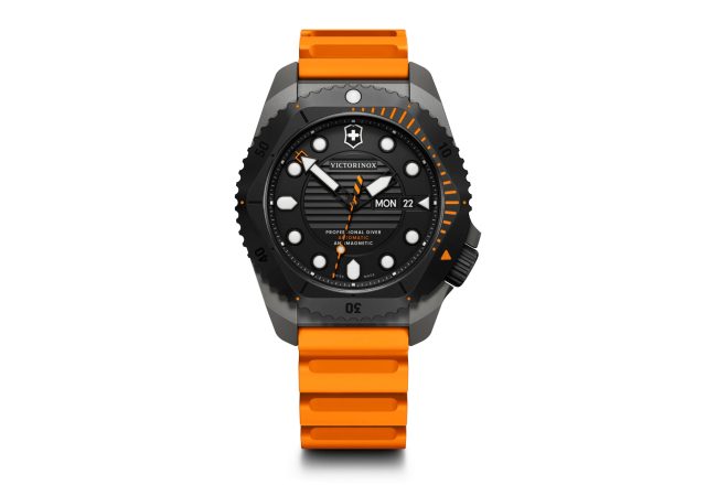 Dive Pro Automatic | Férfi Karóra | Fekete Számlap | Titán Tok | Narancssárga Gumi Szíj