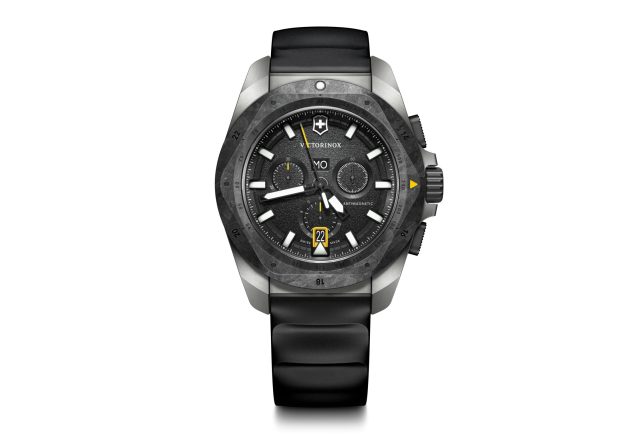 I.N.O.X. Chrono | Férfi Karóra | Fekete Számlap | Titán Tok | Carbon Lünetta | Fekete Gumi Szíj