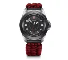 Victorinox | Journey 1884 Limited Edition | Férfi karóra | Fekete számlap | Piros paracord szíj