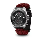Victorinox | Journey 1884 Limited Edition | Férfi karóra | Fekete számlap | Piros paracord szíj
