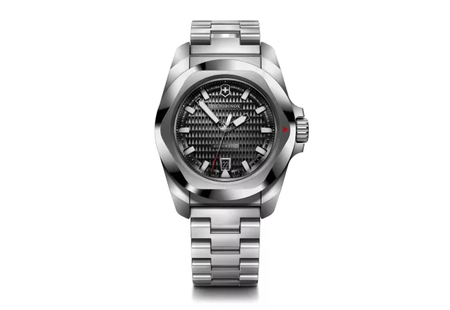 Victorinox | I.N.O.X. Automatic | Férfi karóra | Fekete számlap | Acél csat