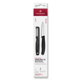   Swiss Classic | Aprítókés Szett I-Hámozóval | 2 db-os | Fekete
