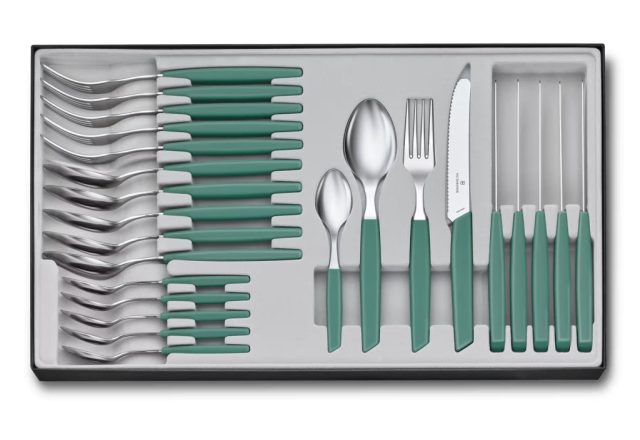 Swiss Modern | Evőeszközkészlet | 24 részes | Zsályazöld