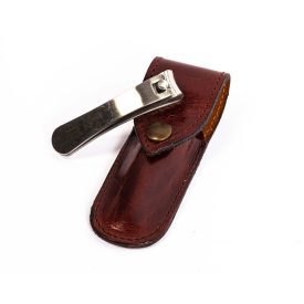 Design Körömcsipesz | Rozsdamentes | Bőrtok