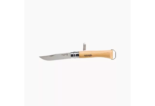 Opinel | No.10 | Dugóhúzós | Üvegnyitóval | Bükkfa | Bliszteres