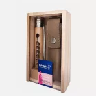 Opinel | No.10 | Dugóhúzós zsebkés üvegnyitóval | Bükkfa | Övtok | Fadobozban