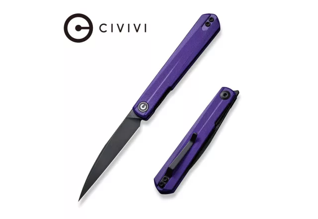 Clavi zsebkés | fekete Nitro-V penge | lila G-10 markolat