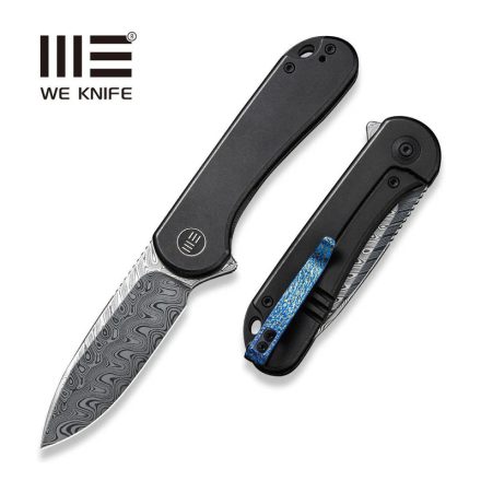 Elementum zsebkés | Damasteel penge | fekete titán markolat